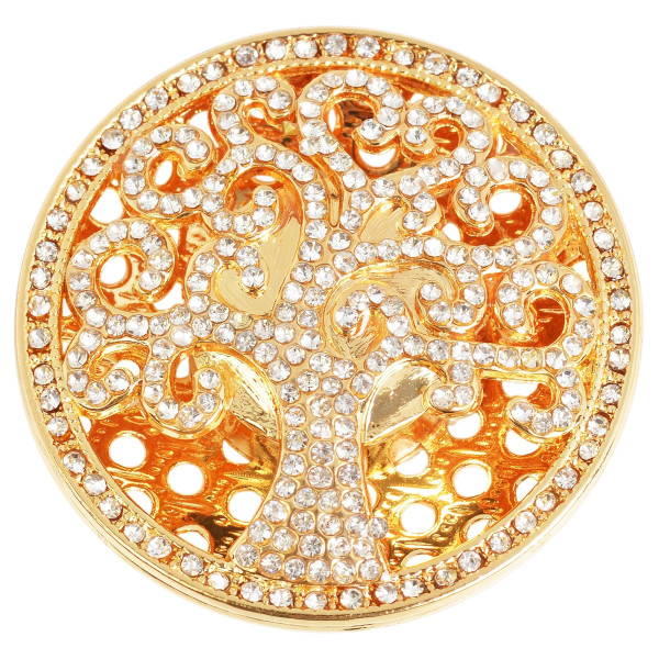 Magnet Brosche für Schal Taschen Kleidung Strass Steine Gold-, silber-, rosegoldfarben Design 6