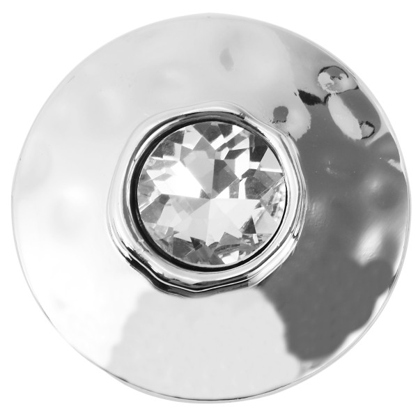 Magnet Brosche für Schal Taschen Kleidung Strass Steine Silberfarben Magnetbrosche Herz Platten Damen Design 3