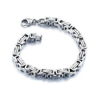 Armband, Edelstahl , Design „Königsarmband“, 19,5 cm Damen