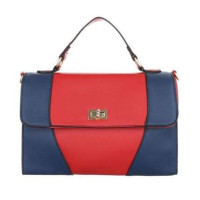 Damenhandtasche Handtasche Umhängetasche Kunstleder Blau Rot Damen Mädchen