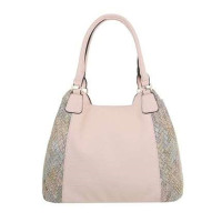 Damenhandtasche Handtasche Umhängetasche Shopper Kunstleder Pink Mehrfarbig Nieten Damen Mädchen