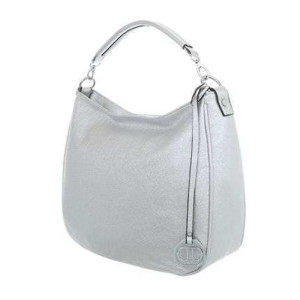 Damenhandtasche Handtasche Umhängetasche Shopper Kunstleder Silberfarben Metallicoptik Damen Mädchen