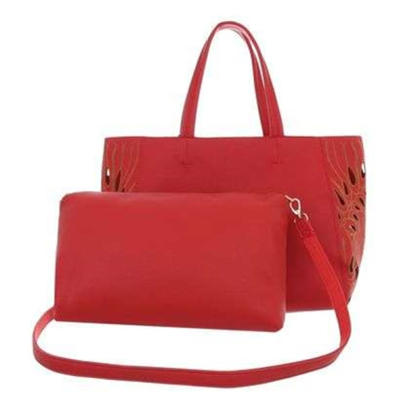 Damenhandtasche Handtasche Umhängetasche Shopper Kunstleder Rot Damen Mädchen