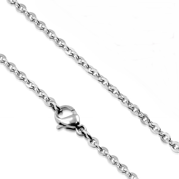 Halskette Edelstahl Silberfarben Anker Länge 40 cm 45 cm 50 cm 60 cm Damen Herren Modell 3 - Länge 45 cm, Stärke 1,5  mm