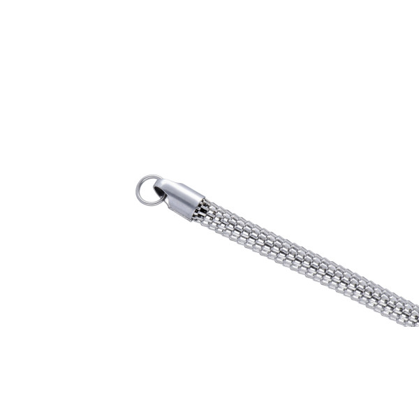 Armband Edelstahl Silberfarben Mesarmband Länge 22,5 cm 