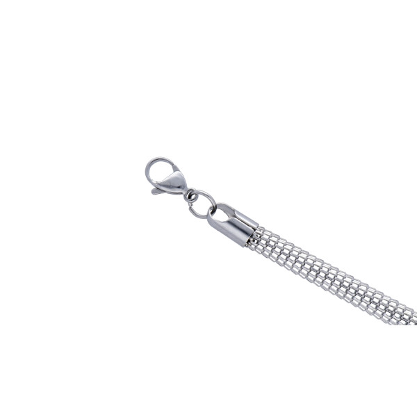 Armband Edelstahl Silberfarben Mesarmband Länge 22,5 cm 