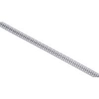 Armband Edelstahl Silberfarben Mesarmband Länge 22,5 cm