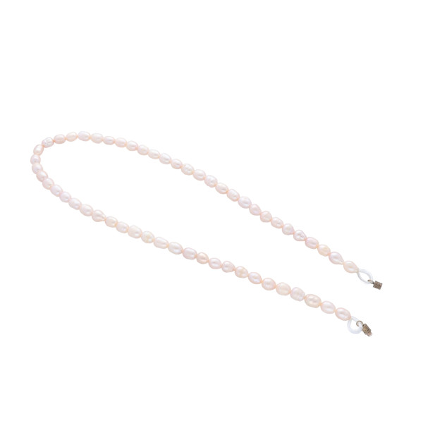 Collier Perlenkette Süsswasserperlen Barock Pastelltöne Damen Länge 50 cm