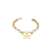 Halskette Armband Anker Edelstahl Goldfarben Herz Infinity Schmetterling Damen Schmetterling