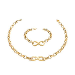 Halskette Armband Anker Edelstahl Goldfarben Herz Infinity Schmetterling Damen Infinity