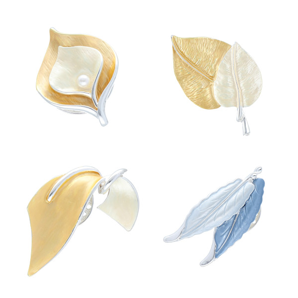 Magnetbrosche für Schal Taschen Kleidung Mehrfarbige Blätter