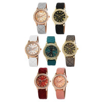 Excellanc Damenuhr Uhr Strasssteine Verschiedene Armbandfarben Damen