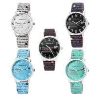 Donna Kelly Damenuhr Uhr Verschiedenfarbige Armbänder Damen